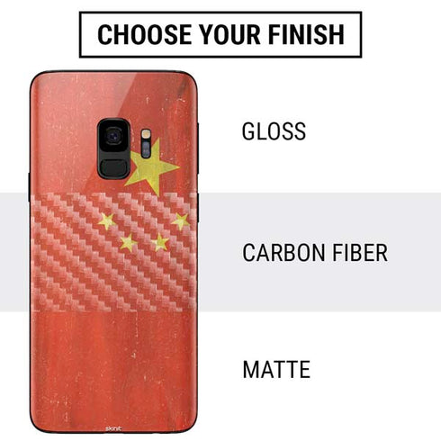 Chinese Flag Distressed Galaxy S9 Skin