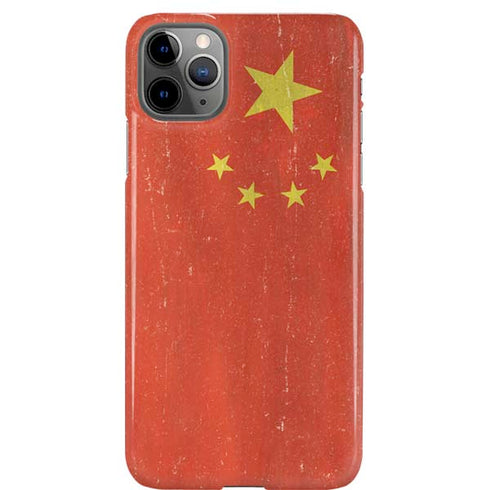 Chinese Flag Distressed iPhone 11 Pro Max Lite Case