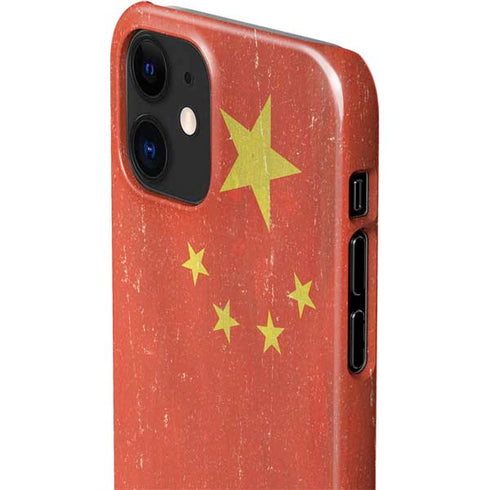 Chinese Flag Distressed iPhone 12 Mini Lite Case