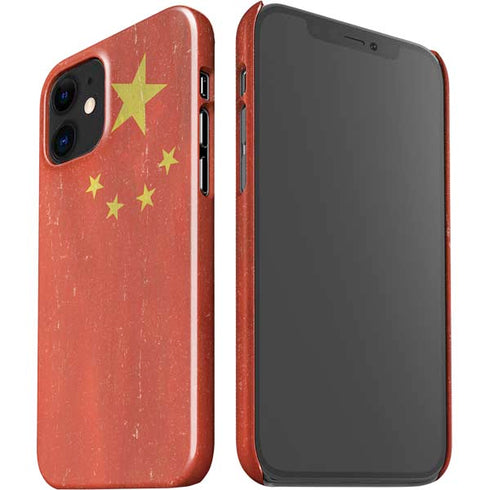 Chinese Flag Distressed iPhone 12 Mini Lite Case