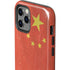 Chinese Flag Distressed iPhone 12 Pro Impact Case