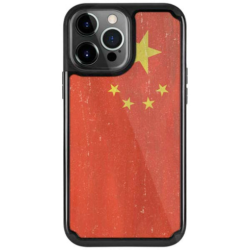 Chinese Flag Distressed iPhone 13 Pro Cargo Case