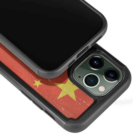 Chinese Flag Distressed iPhone 13 Pro Cargo Case