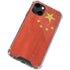Chinese Flag Distressed iPhone 14 Clear Case