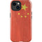 Chinese Flag Distressed iPhone 14 Plus Impact Case