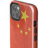 Chinese Flag Distressed iPhone 15 Plus Impact Case