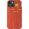 Chinese Flag Distressed iPhone 14 Impact Case