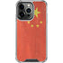 Chinese Flag Distressed iPhone 14 Pro Clear Case