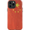 Chinese Flag Distressed iPhone 15 Pro Max Impact Case