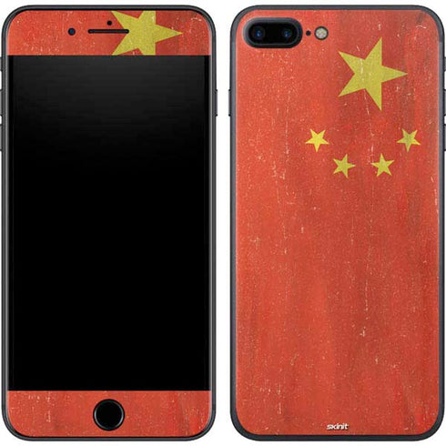 Chinese Flag Distressed iPhone 7 Plus Skin