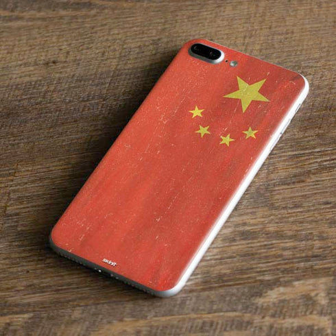 Chinese Flag Distressed iPhone 7 Plus Skin