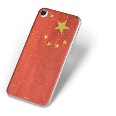 Chinese Flag Distressed iPhone 7 Skin