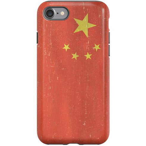 Chinese Flag Distressed iPhone SE (2nd & 3rd Gen) Pro Case