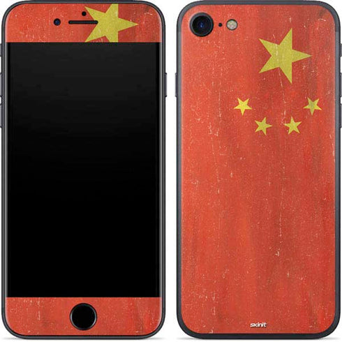 Chinese Flag Distressed iPhone SE (2nd & 3rd Gen) Skin