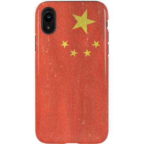 Chinese Flag Distressed iPhone XR Pro Case