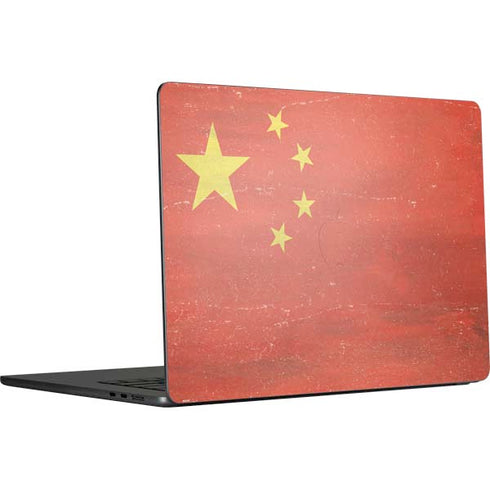 Chinese Flag Distressed MacBook Air 15 in (2023) Skin
