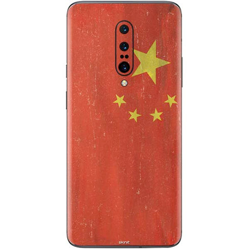 Chinese Flag Distressed OnePlus 7 Pro Skin