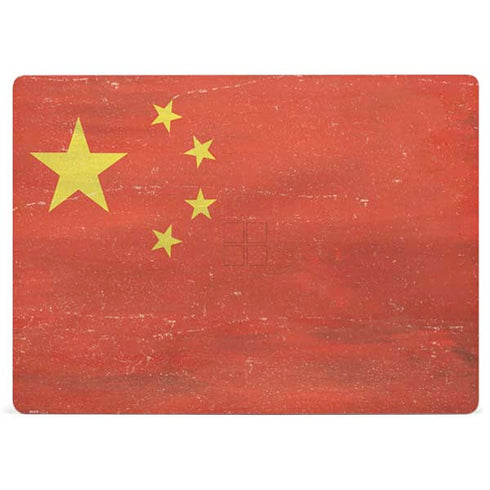 Chinese Flag Distressed Surface Laptop 3 13.5in Skin