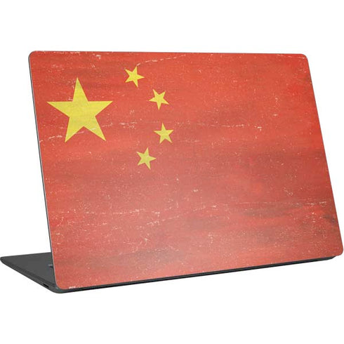 Chinese Flag Distressed Surface Laptop 4 15in Skin