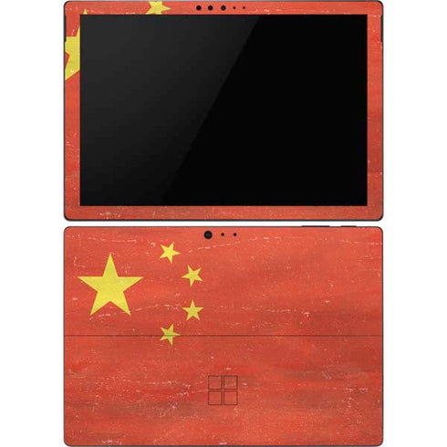 Chinese Flag Distressed Surface Pro 6 Skin