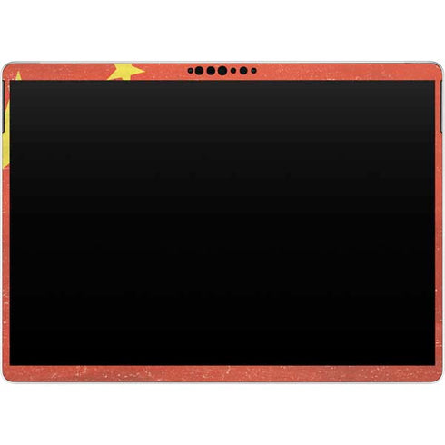 Chinese Flag Distressed Surface Pro 9 Skin