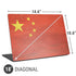 Chinese Flag Distressed Universal Laptop 18in (14.6 x 10.6in) Skin