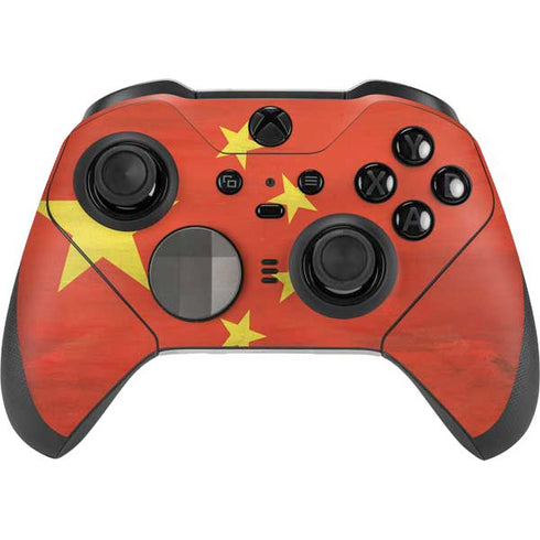 Chinese Flag Distressed Xbox Elite Wireless Controller Series 2 Skin