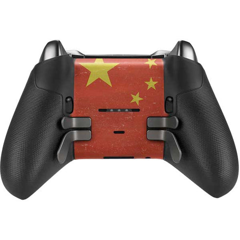 Chinese Flag Distressed Xbox Elite Wireless Controller Series 2 Skin