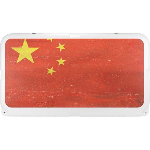 Chinese Flag Distressed YETI Tundra 75 Hard Cooler Skin