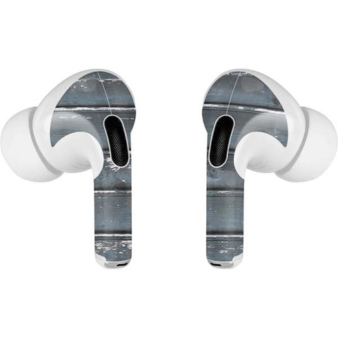 Chipped Blue Wood AirPods Pro 2nd Gen Skin