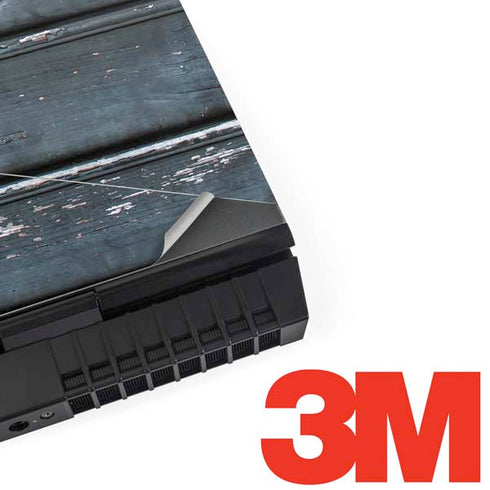 Chipped Blue Wood Dell Alienware Skin