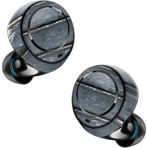 Chipped Blue Wood Amazon Echo Buds Skin