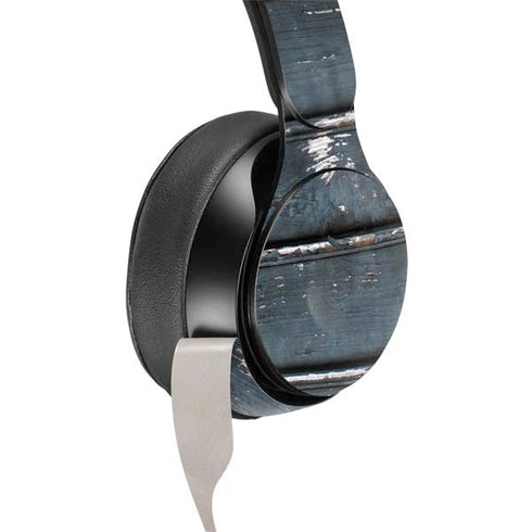 Chipped Blue Wood Beats Solo Pro Skin