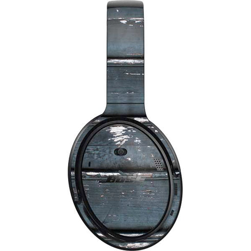 Chipped Blue Wood Bose QuietComfort 35 II Headphones Skin