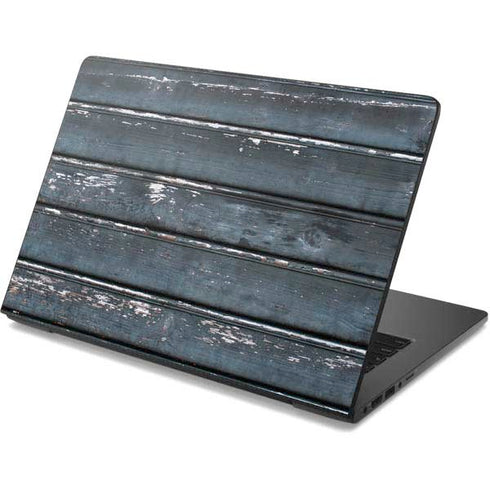 Chipped Blue Wood Dell Chromebook Skin