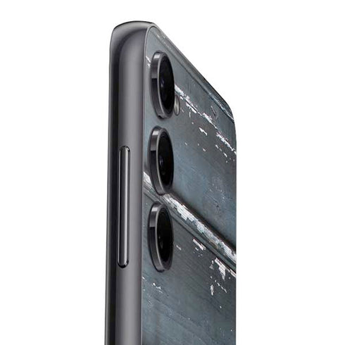 Chipped Blue Wood Galaxy A14 5G Skin