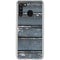 Chipped Blue Wood Galaxy A21 Clear Case