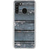 Chipped Blue Wood Galaxy A21 Clear Case