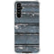 Chipped Blue Wood Galaxy A54 5G Clear Case