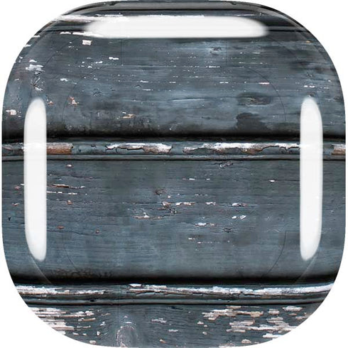 Chipped Blue Wood Galaxy Buds Live Skin