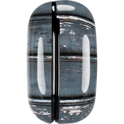 Chipped Blue Wood Galaxy Buds Live Skin