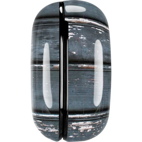 Chipped Blue Wood Galaxy Buds Pro Skin