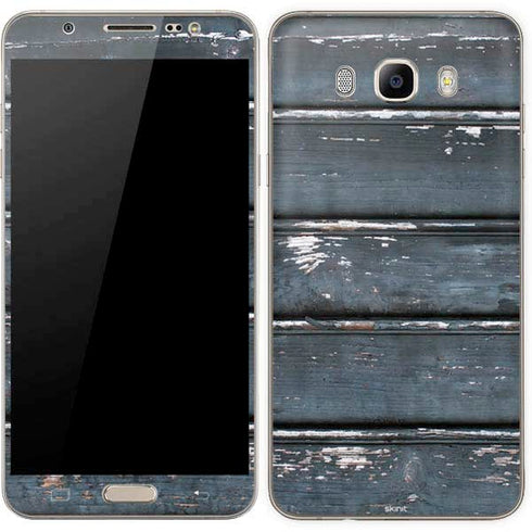 Chipped Blue Wood Galaxy J7 Skin