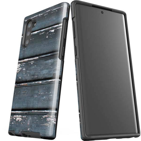 Chipped Blue Wood Galaxy Note 10 Pro Case