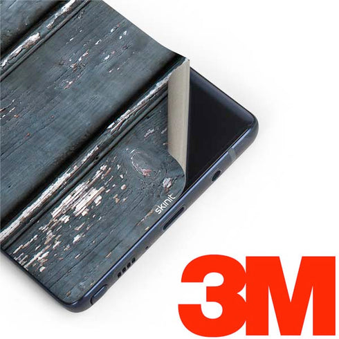 Chipped Blue Wood Galaxy Note 9 Skin
