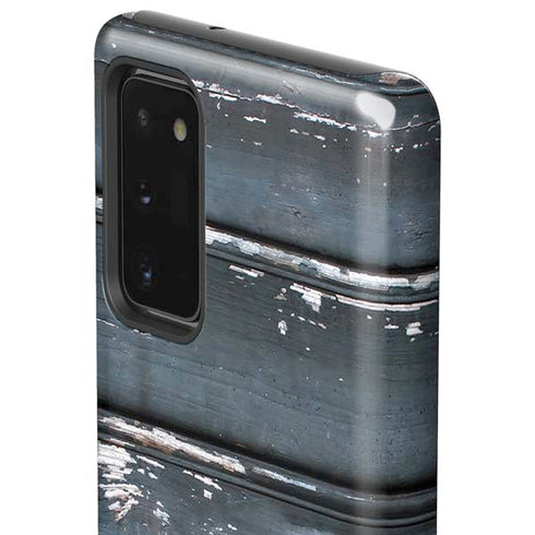 Chipped Blue Wood Galaxy Note20 5G Pro Case