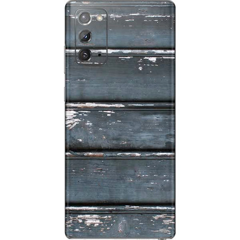 Chipped Blue Wood Galaxy Note20 5G Skin