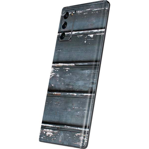 Chipped Blue Wood Galaxy Note20 5G Skin