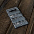 Chipped Blue Wood Galaxy S10 Plus Skin
