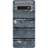 Chipped Blue Wood Galaxy S10 Skin